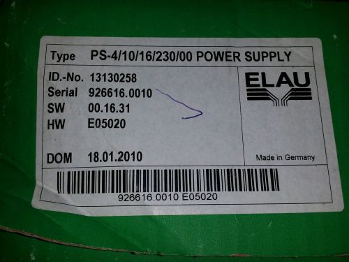 *New* ELAU Schnieder PACDRIVE 13130258 PS-4/10/16/230/00 Servo Power Supply
