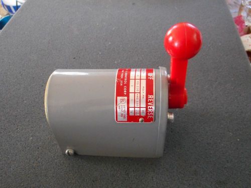 NEW RELAY &amp; CONTROL CORP. RS-1M 1.5 hp-2 hp Electric Motor Reversing Drum Switch