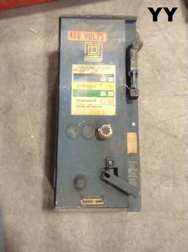 Square d combination starter disconnect switch class 8538  30a size 1 sca 24 for sale
