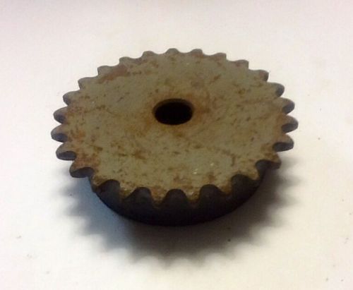 New roller chain sprocket, reboreable, type b hub, #35b25 1/2 inch bore for sale