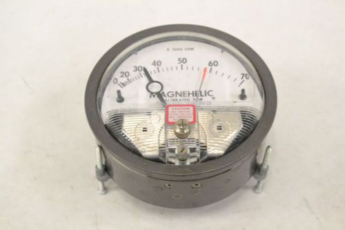 Dwyer 12-167000-01 magnehelic 0-70cfm x1000 pressure 4in 1/8in npt gauge b303998 for sale