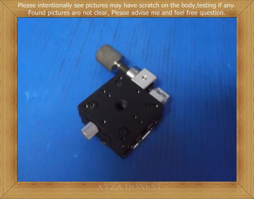 Linear stage 30x30 travel ? 10 mm., stage &amp; feed screw. for sale