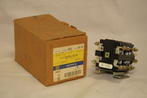 Square d 8501 d0-44 open ac control relay 120-60/110-50 coil 78873 nema a600 for sale