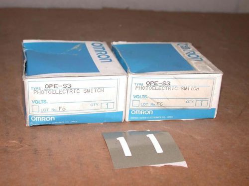 Omron OPE-S3 Photoelectric Switch NIB  Free S&amp;H