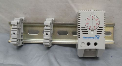 Used Pfannenberg FLZ 520 2 Pole Thermostat Din with Rail