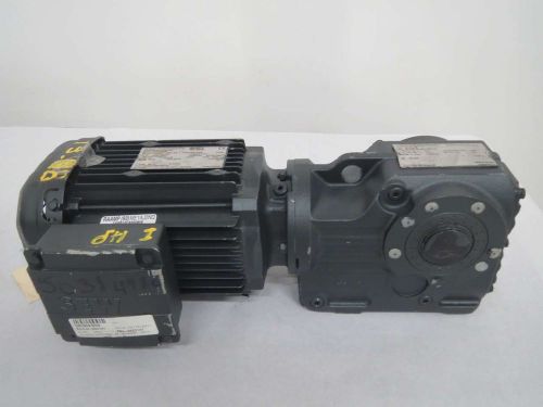 Sew eurodrive ka37/a 13.08:1 1hp 230/460v-ac 1740/133rpm 3ph gear motor b364634 for sale