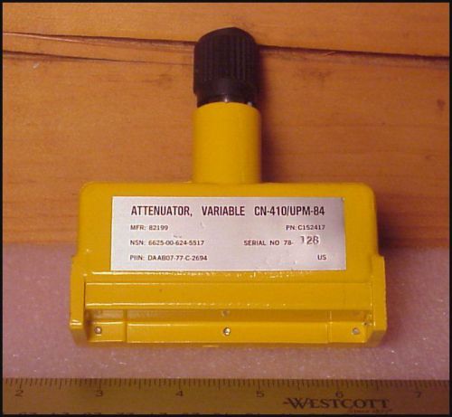 KA Band Variable Attenuator , WR-28 , 0 - 20 db , 26.5 - 40 Ghz