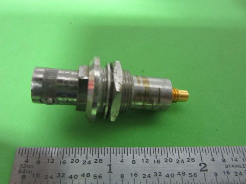 CONNECTOR BNC TO MINI HP RF MICROWAVE FREQUENCY ??? FROM HP EQUIPMENT