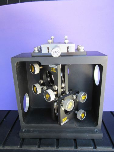 Very nice optical melles griot &amp; micrometer laser optics stage unit for sale