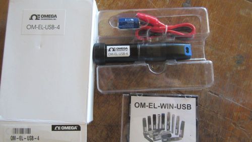 Omega OM-EL-USB-4 Data Logger With Data Logger Software Rev 6.8 NIB