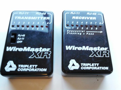 Triplett Wiremaster XR /  LAN Line Tester / RJ11 &amp; RJ45 / 2 Units