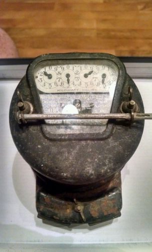 VINTAGE WESTINGHOUSE  Electric Meter Newark Works Newark NJ steampunk style