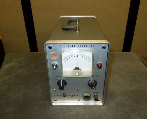 Vintage LEEDS Northrup DC Null Detector Power Supply Test Meter Tube Based