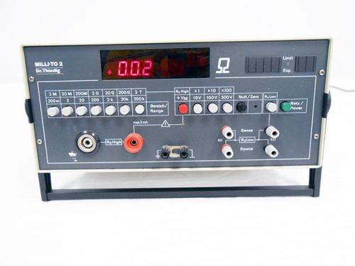 DR. THIEDIG FISCHER ELEKTRONIK MILLI-TO 2 CURRENT RESISTANCE METER OHMMETER ?