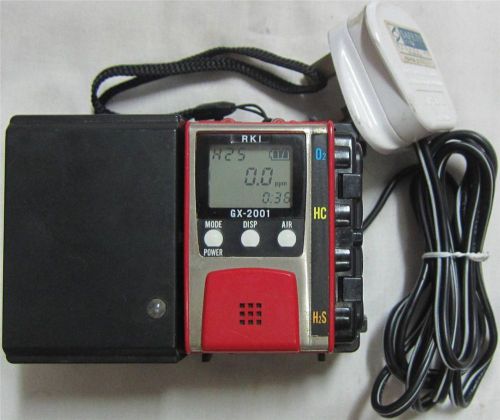 Riken keiki rki gx-2001 gas monitor with charger for sale