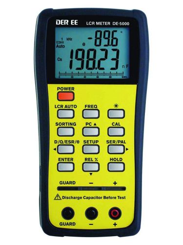 DE-5000 High Accuracy Smart Handheld LCR Meter with accessories - Advnd