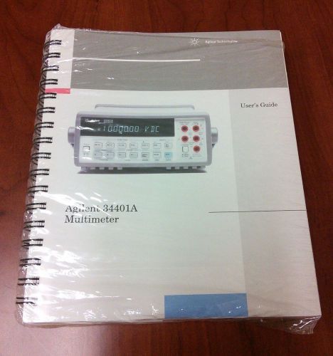 NEW Agilent 34401A Multimeter User&#039;s Guide &amp; Service Guide --ONLY $35!--