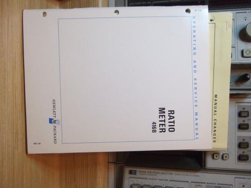HP 416B Ratio Meter Operating and service manual