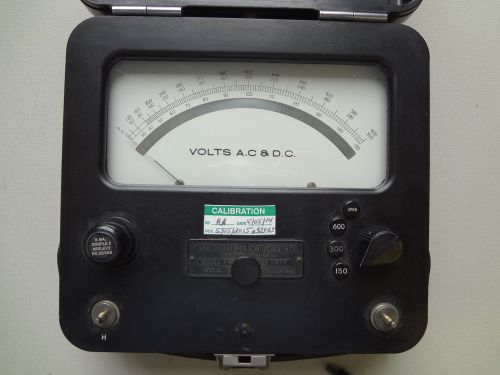 Weston ac &amp; dc voltmeter model 622 0-600v for sale
