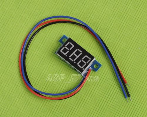 1pcs red led panel meter digital voltmeter dc 0-99.9v for sale