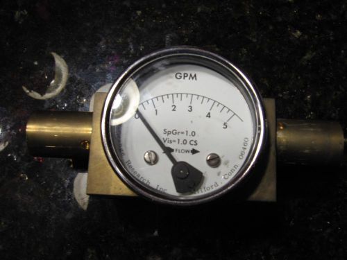 Orange rsrch 2323fgs 15487 120v 6gal/min differential pressure flow meter for sale