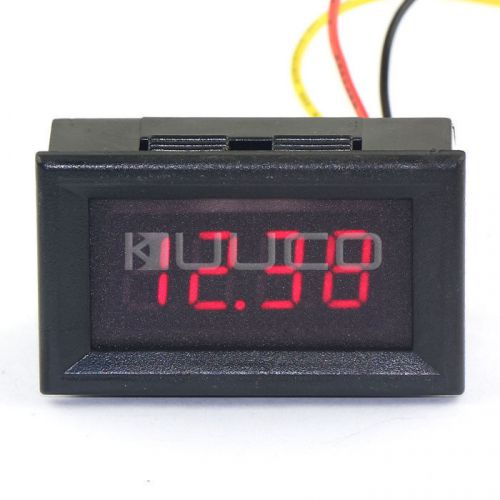 Dc 0-33v 12v/24v volt tester multimeters red led digital auto gauges voltmeter for sale