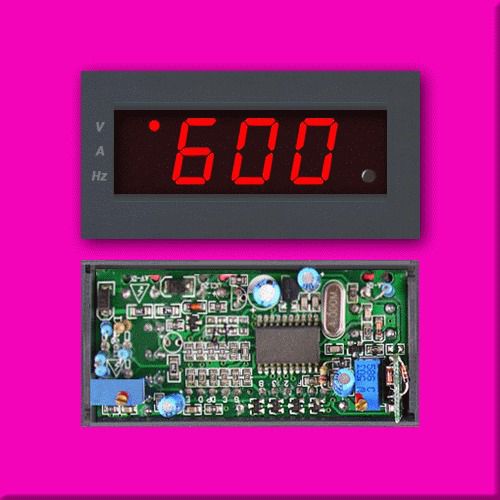 3-In-1 RED LED DIGITAL METER 4 AC VOLTAGE CURRENT FREQUENCY DISPLAY +TRANSFORMER