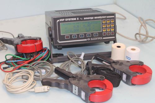 Elcontrol vip system 3 energy analyzer- w/ clamp,case,clip  sn:s11640 for sale