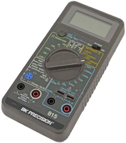 Bk precision 815 handheld 200ohm-20mohm 200pf-200mf 3.5-digit component tester for sale