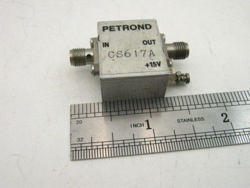 PETROND  CS617A  Microwave power Amplifier 225-1350 MHz 0dBm 20dB TESTED