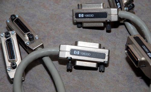 Lot of 3 HP Agilent 10833D GPIB HPIB Cables 0.5m