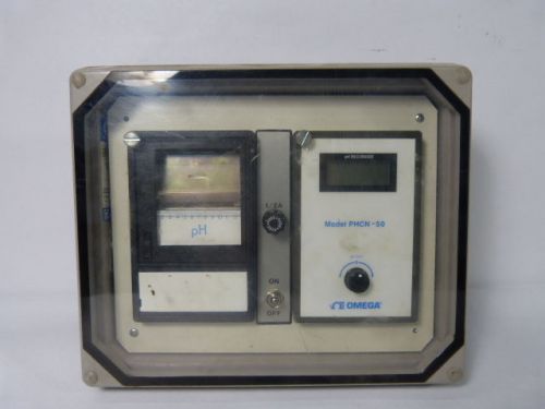 Omega PHCN-50 pH Controller &amp; Recorder 2-12pH Range ! WOW !