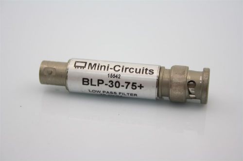 Mini-Circuits BLP-30-75+ ohm RF Low Pass Filter LPF 0.5W BNC TESTED  by the spec