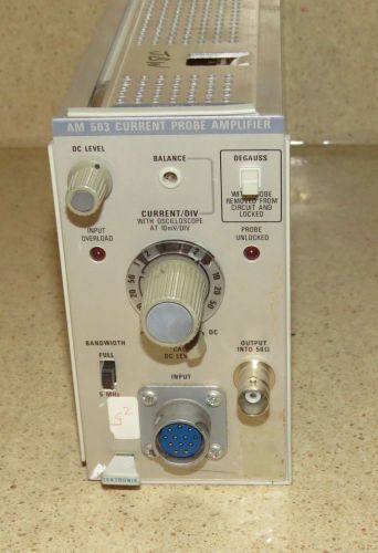 Tektronix am503 current probe amplifier plug in- a for sale