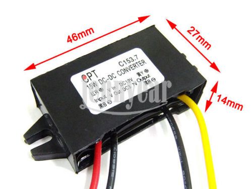 Water Proof Adapters 12V to 3.7V 3A 11W Car Power Inverter DC Buck Converter