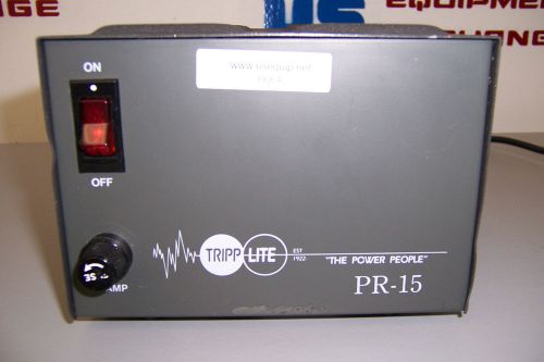 6664m TRIPP LITE PR-15B PRECISION REGULATED DC POWER SUPPLY 13.8V DC / 15 AMP