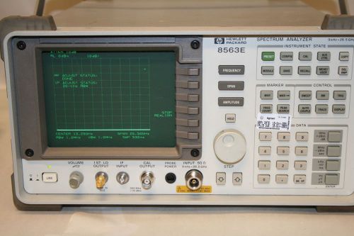 Hp 8563e spectrum analyzer 9khz-26.5ghz - (2082) for sale