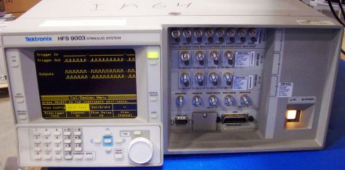 Tektronix vx1405 hfs9003  system with tb, cpu, hfs- 9dg1,  2 hfs-9dg2 used as-is for sale