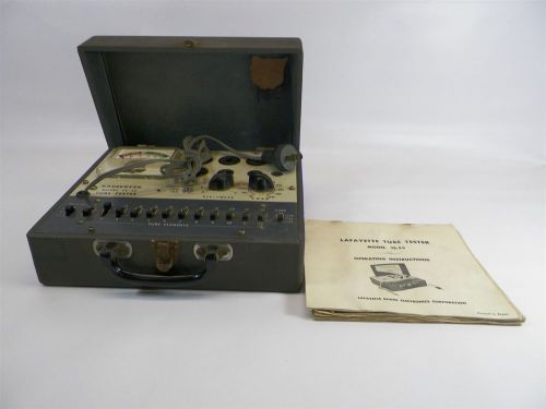 Lafayette Radio Electronics Corp. TE-55 Vintage Tube Tester *w/ Manual*