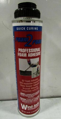 Wind-lock foam 2 foam box of 12 cans professional adhesive 24 oz. each for sale