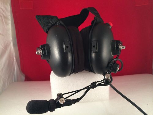 OTTO Communications Noise Canceling ClearTrak Behind-the-Head Headset with PTT