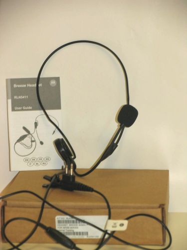 Motorola headset breeze with mini ptt for gp300 series # rln5411a new for sale