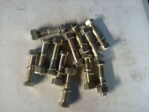 5/8&#034; bolts with nut &amp; washer (12) bolts for sale
