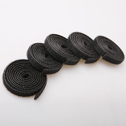 5x reusable strap wire computer cable cord ties organizer management tie 1*100cm for sale
