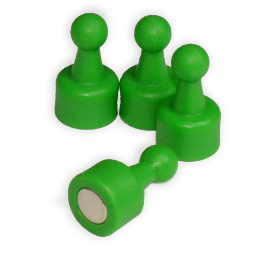 Cms neopin® green color magnetic push pins each holds 16 pages 24-count for sale