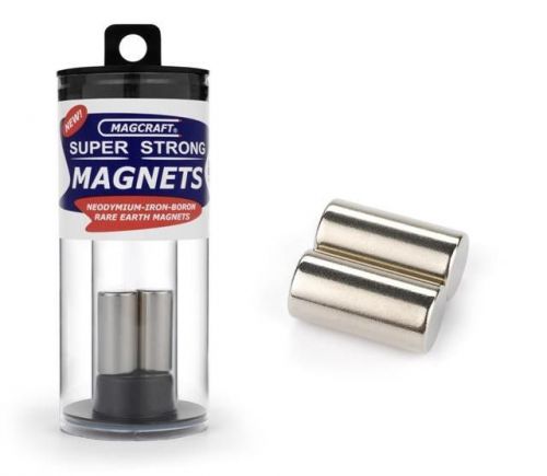Magcraft 656 1/2&#034;x1&#034; Rare Earth Rod Magnets (2)
