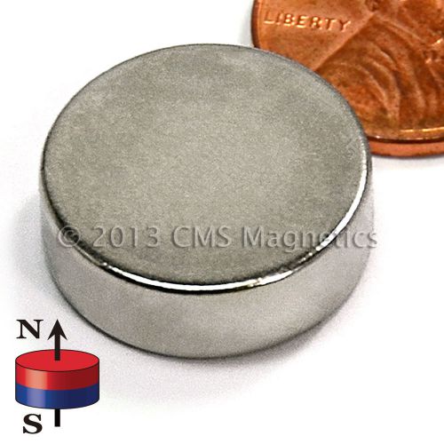 N45 disc neodymium magnet dia 3/4 x 1/4&#034; super strong rare earth 200 pc for sale