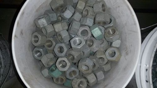 3/4&#034; A325 Hot Dipped Galvanized Steel  Nuts - 234 Pieces