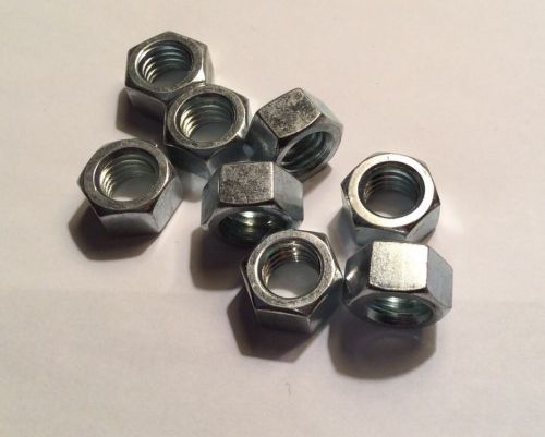Lot of (8) 1/2&#034; x 13 plated hex nuts