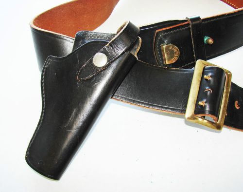 JAY-PEE Colt Gun Revolver Holster 37 Belt Top Grain Bridle Leather